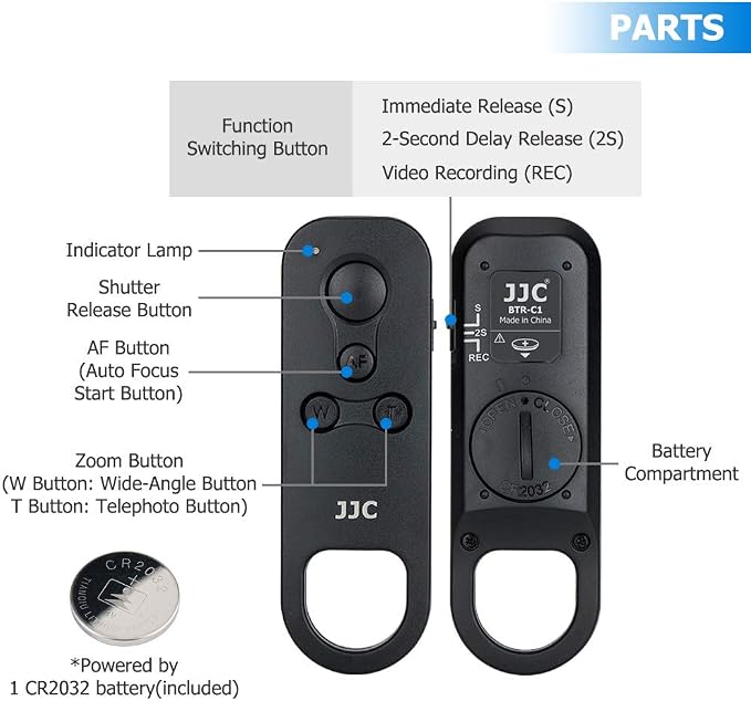 JJC Wireless Bluetooth Remote Control Replace Canon BR-E1