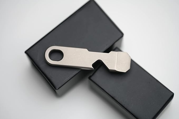 QuickPry Mini Pry Bar Everyday Carry Pry Bar Tool, For Camping, Cleaning, And Simple Everyday Tasks, Keychain Carry Tool Black