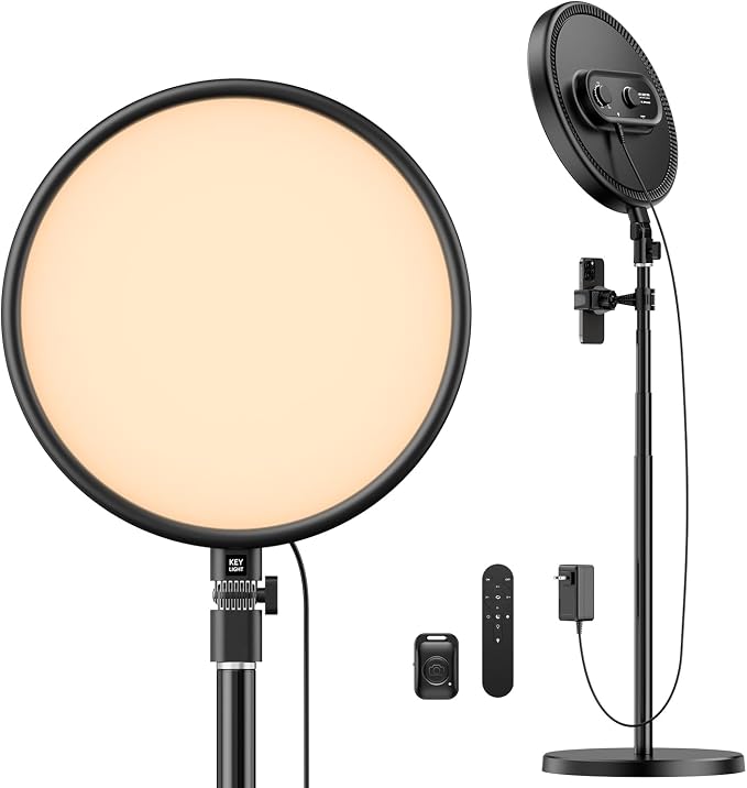 Weilisi Large Ring Light with 79" Stand, 6500K Professional Full-Screen Big