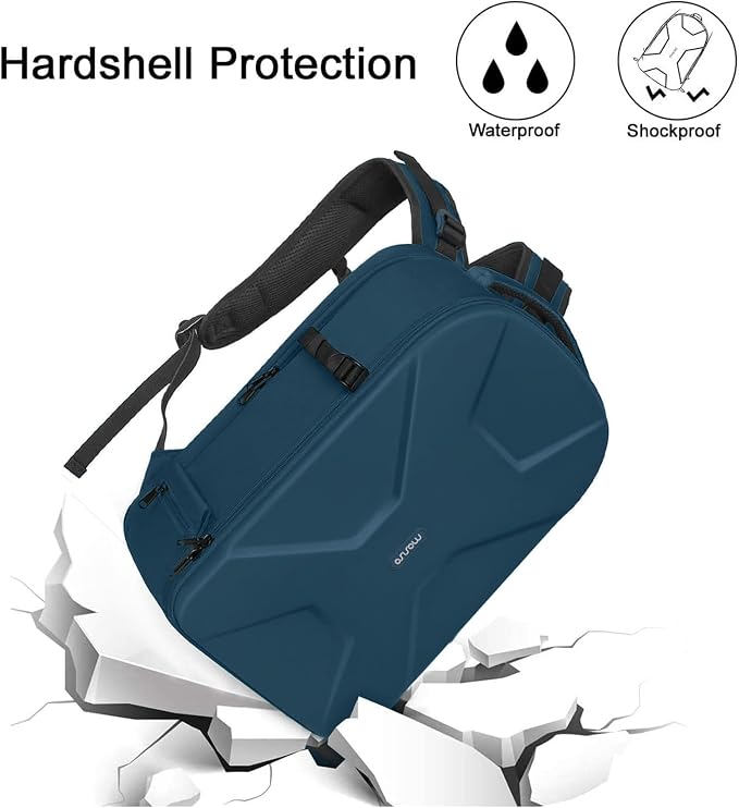 MOSISO Camera Backpack, DSLR/SLR/Mirrorless Photography Camera Bag Full Open