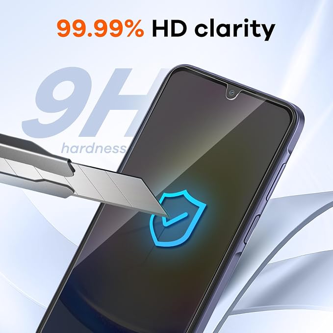 3+3 Pack for Samsung Galaxy A25 5G Privacy Screen Protector & Phone Camera Lens