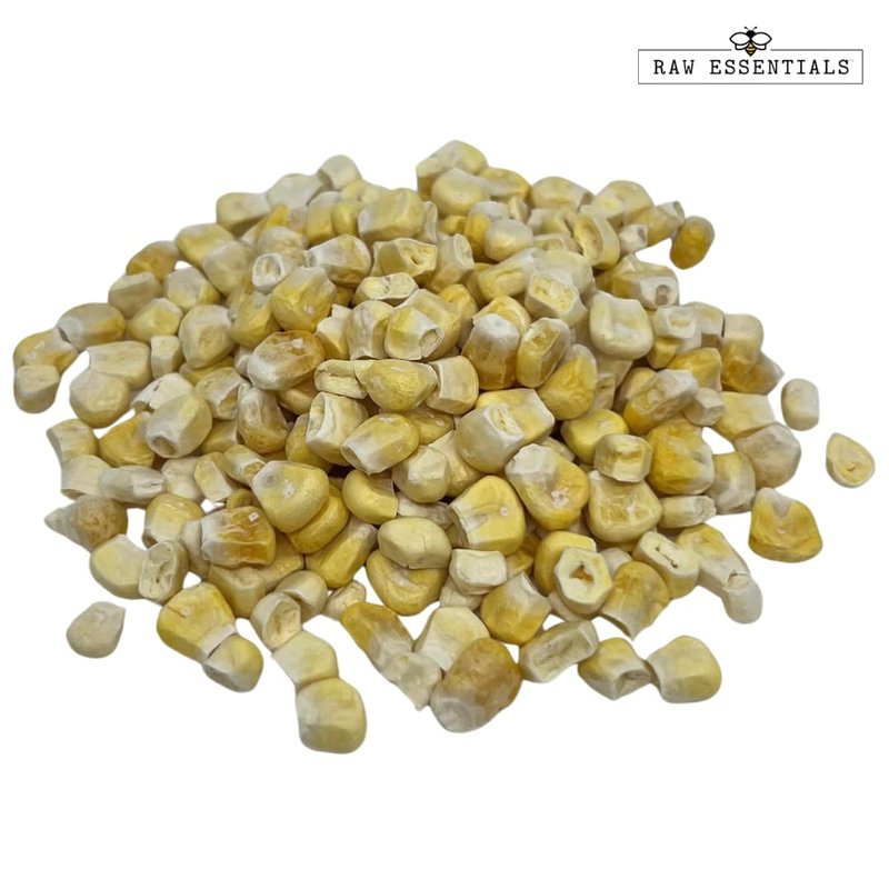Raw Essentials Freeze-Dried Super Sweet Corn | Ideal for Soups, Salads, & Snacks | Non-GMO, Gluten-Free, Vegan | 7 Ounce Bag