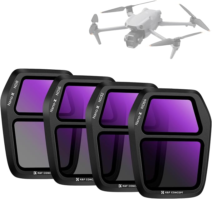 K&F CONCEPT ND Filter Set for DJI Air 3S, HD Optical Glass/Multi-Coated Drone