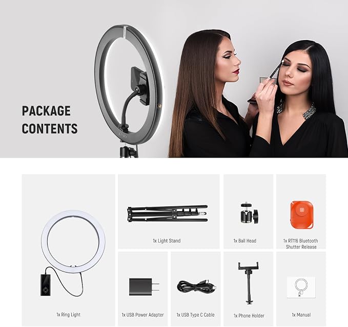 NEEWER 12" 24W Power LED Ring Light