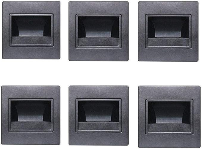 6-Pack LED Corner Wall Lamp 85-265V Embedded LED Stairs Step Night Light LED Stair Wall Lighting for Hallway, Stairs, Closet, Bedroom and More