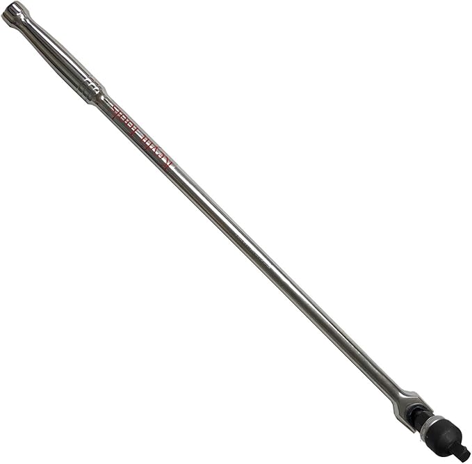 Keyfit Tools Breaker Bar 1/2 Drive 24 Long & 1/2 Inch Drive Ratchet Adapter (2pc Set) Premium Chrome Vanadium Heat Treated & Tempered For Extra Strength