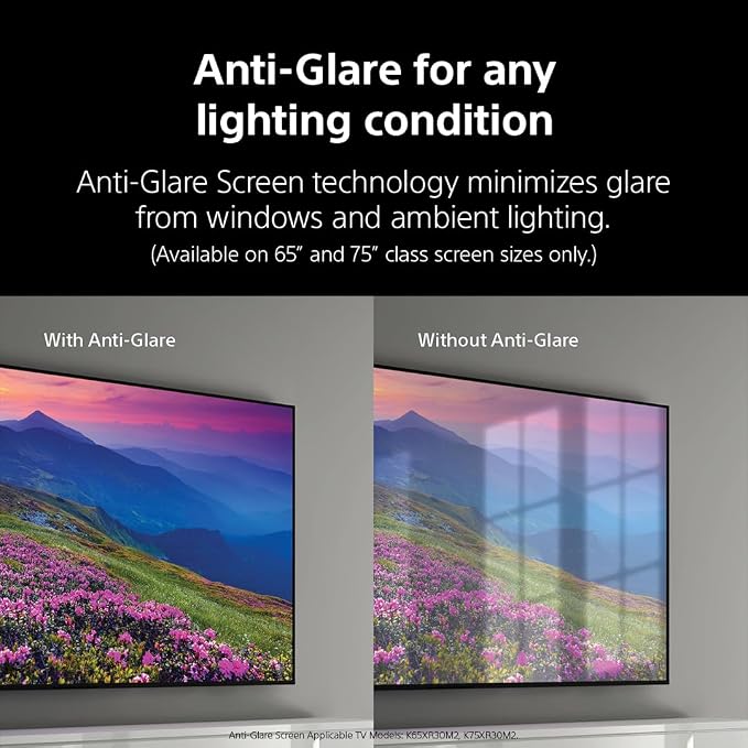 Sony 65 Inch BRAVIA 3 II LED 4K HDR Smart Google TV with Gemini K-65XR30M2 | Anti-Glare, XR Processor with AI Technology, Dolby Vision/Atmos, 120Hz Refresh Rate, 4K movie credits included, 4xHDMI 2.1