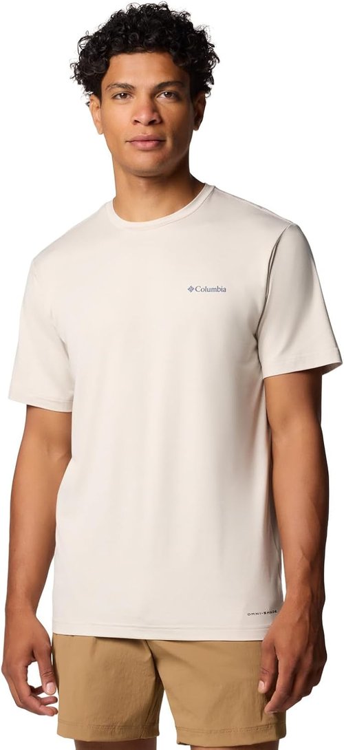 Columbia Men's Kwick Hike Graphic Tee - Short Sleeve, Dark Stone Heather | X-Large Size