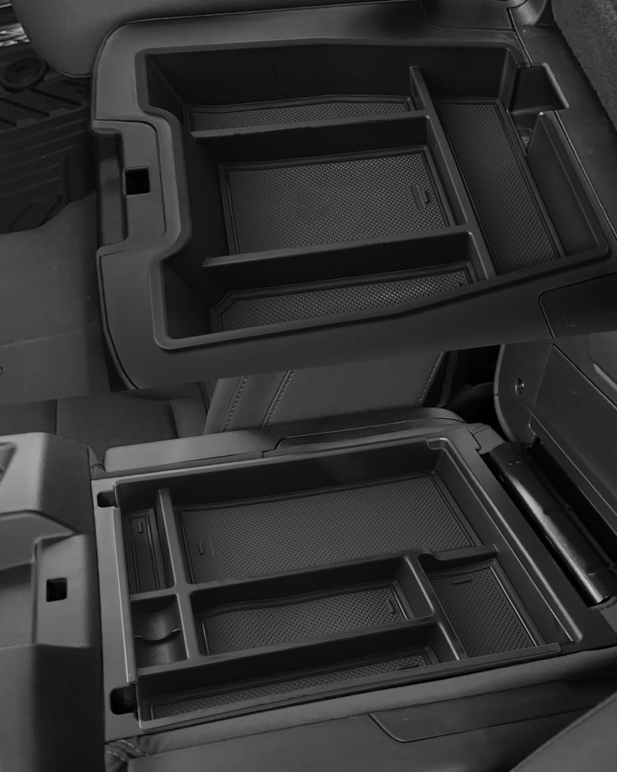 for 4PCS Door Organizer Tray& 2PCS Lower Center Console Organizer Tray Compatible with 2022–2026 Silverado&Sierra 1500/2024–2026 Silverado&Sierra 2500HD/3500HD–Full Console w/Bucket Seats Only