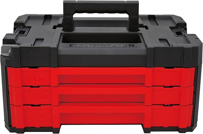 CRAFTSMAN Socket Set, 262-Piece Mechanic Tool Set, 1/4", 3/8", 1/2" Drive, SAE / Metric, (CMMT45307)