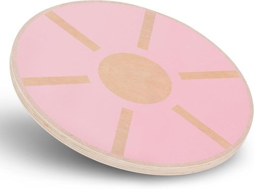 MADOG Wooden Wobble Balance Board - Anti-Skid Sandpaper Core Trainer for Adults | 15.5" Home Gym Stability