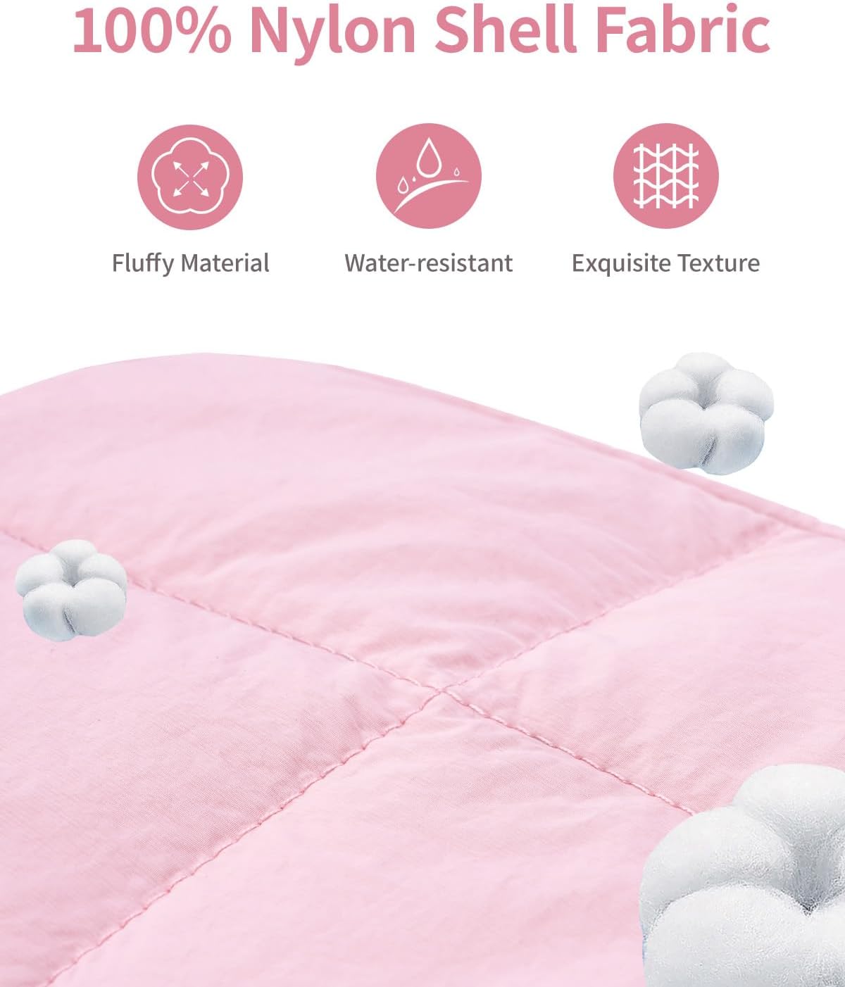 Narwey Puffy Makeup Bag Travel Toiletry Bag, Cute Cosmetic Bag for Women
