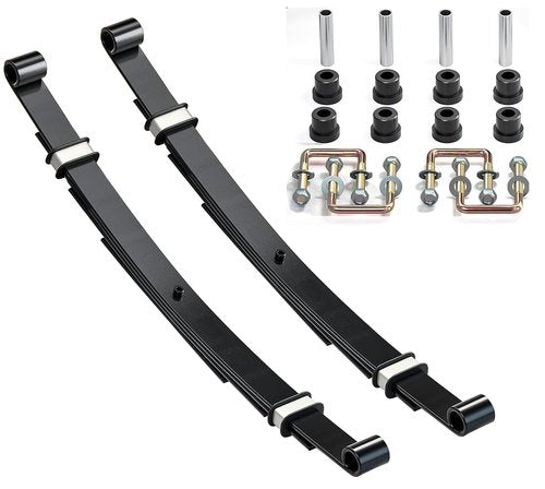 Dr.Acces Golf Cart Heavy Duty Deluxe Rear Leaf Spring Kit 4-Leaf Design for EZGO TXT 1994-Up Golf Cart Replaces OEM# 70506-G01, 70505-G01, 74135-G01, 74207-G01