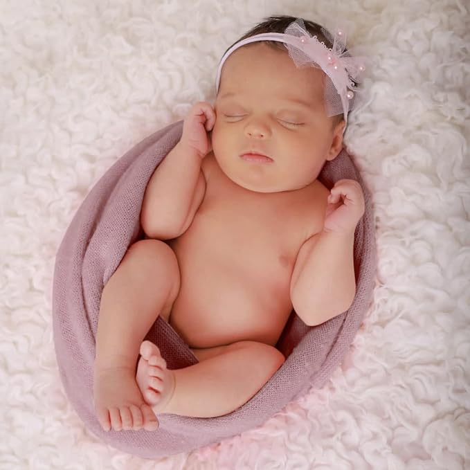 Newborn Posing Wrap Newborn Photography Props Soft Stretch Knit Blanket