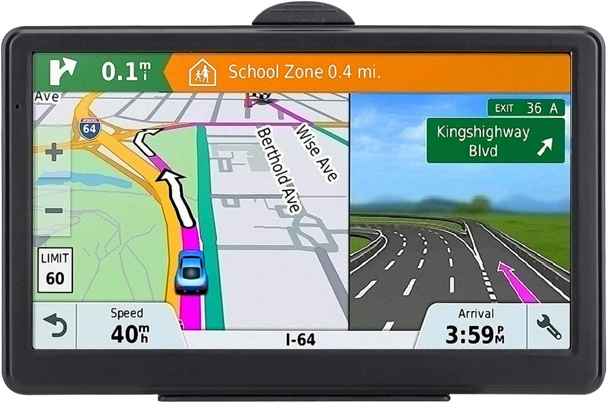 Skiennix GPS Navigation | 7-Inch Touch Screen Car GPS with Voice Guidance & Lifetime Maps