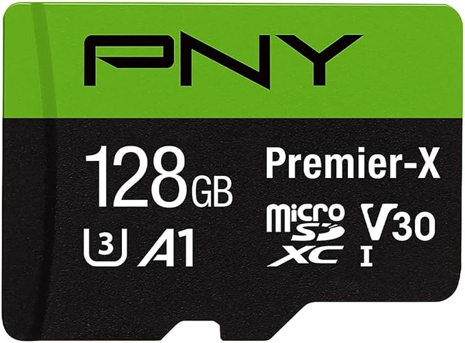 PNY 128GB Premier-X Class 10 U3 V30 microSDXC Flash Memory Card