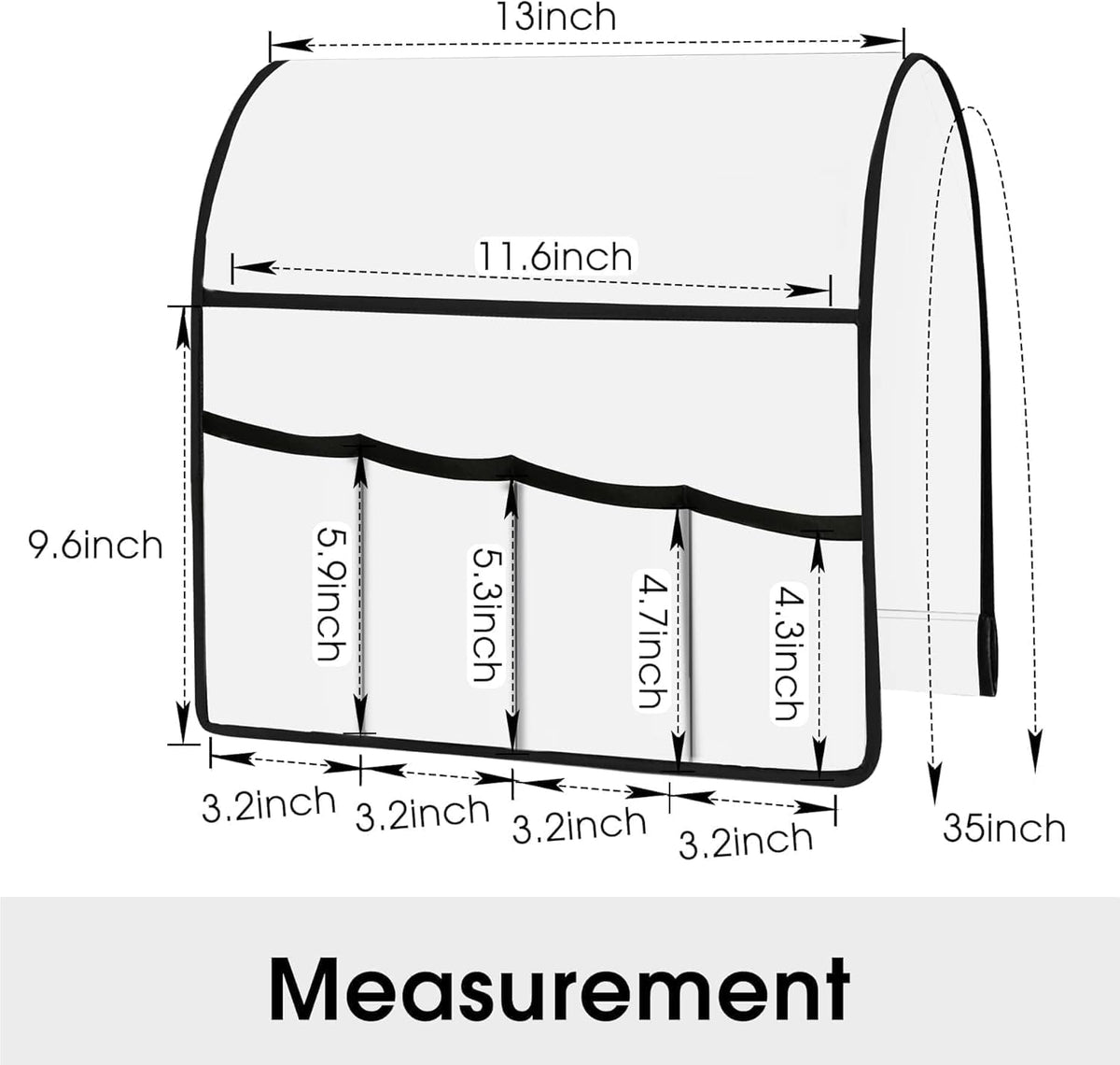 Joywell Linen Armchair Caddy Remote Control Holder for TV Recliner 6 Pocket Storage Organizer Sofa Armrest Caddie Magazine Phone iPad Storage Recliner Remote Holder for Snakes, Terracotta