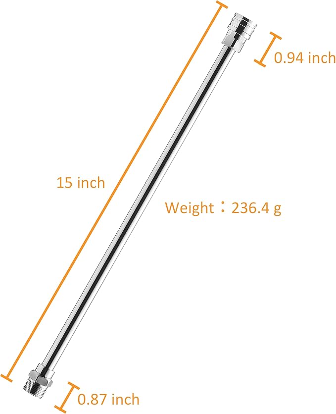 PWACCS Pressure Washer Extension Wand, Universal Lance Extension for Power Washer, Stainless Steel Replacement of Pressure Washing Extended Rod, M22 to 1/4 Inch Quick Connector