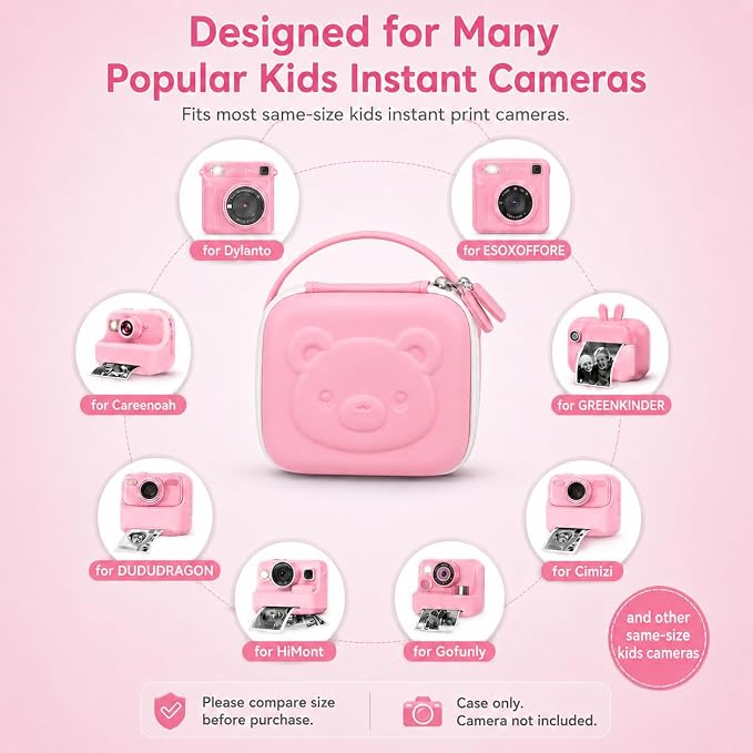 PAIYULE Kids Instant Print Camera Case