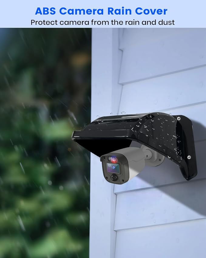 Universal Security Camera Sun Rain Cover Shield, ABS Plastic Weatherproof