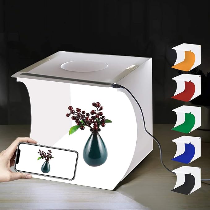 Mini Photo Studio Box, PULUZ 20cm Portable Photography Shooting Light Tent Kit
