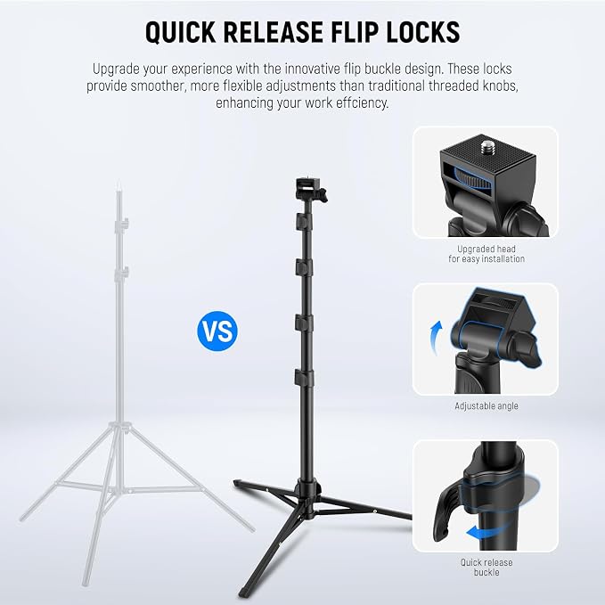 NEEWER Basic Phone Tripod for iPhone & Camera w/Remote & Phone Holder, Portable