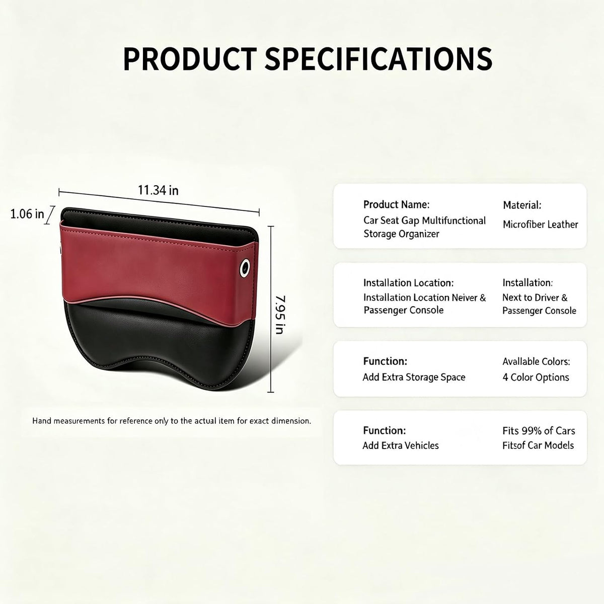 car seat gap filler organizers storage interior accessories card holder