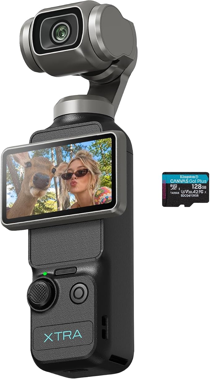 Xtra Muse with 128GB microSD, Vlogging Camera with 1'' CMOS & 4K/120fps Videos