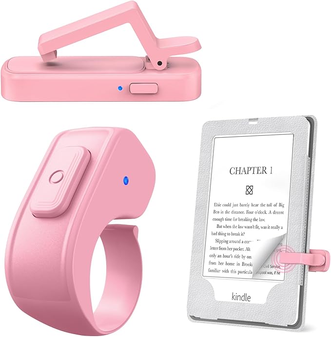 Page Turner Ring for Kindle, Remote Control for iPhone iPad Android Tablets