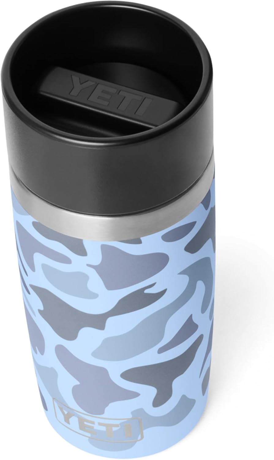 YETI Rambler 12 oz Travel Bottle - Stainless Steel, Vacuum Insulated, Leakproof Commuter Cap | Blue Camo