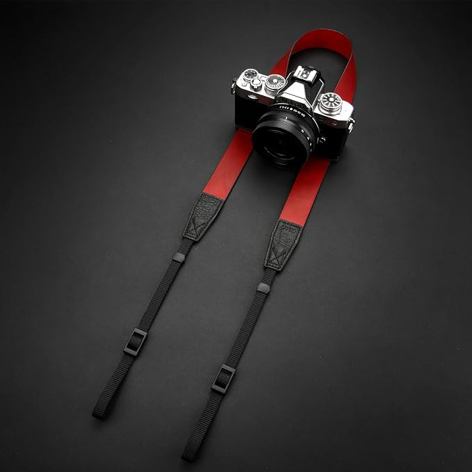 Crazy Horse Leather Camera Strap, Vintage Camera Strap, Adjustable Camera Neck