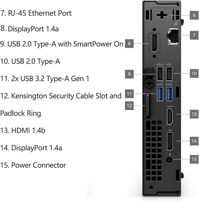 Dell OptiPlex MFF 7000 Mini Desktop Computer 16GB DDR5 RAM, 256GB PCIe SSD | Compact for Office & Workspace, 2026 Copilot AI, WiFi 6E, Triple Monitor Support, Windows 11 Pro