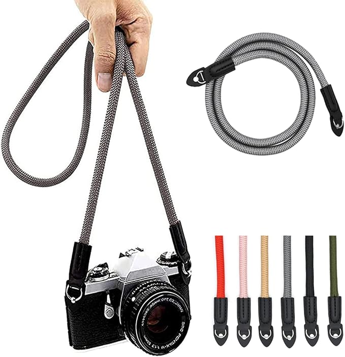 Camera Strap Vintage 100cm Nylon Climbing Rope Camera Neck Shoulder Strap