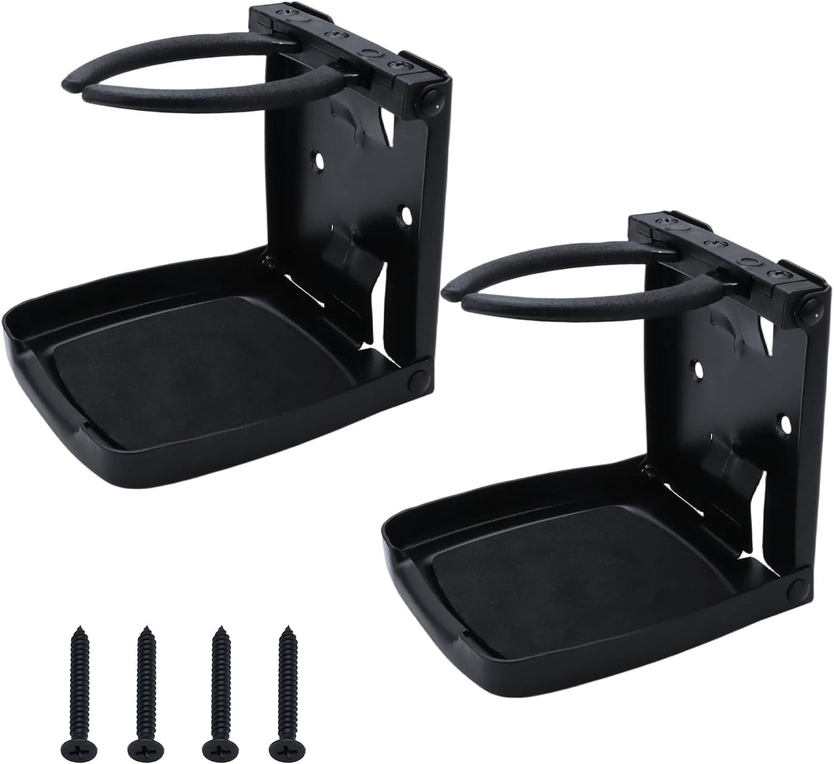 YANYUCB 304 Stainless Steel Adjustable Folding Cup Holders,Boat Drink Cup Holder,Folding Wall Car Desk Cup Holder for Trucks,RVs,Vans,Boats,Campers,Caravans(1 Pack)
