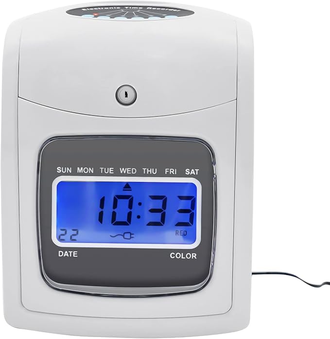 Starter Time Clock Bundle, Electronic Calculating Time Clock Employees in/Out
