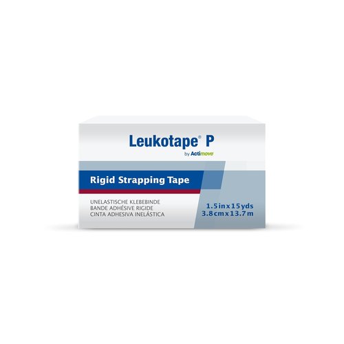 Leukotape P Rigid Medical Tape - Non-Elastic Sports Tape for Joint Support - 1.5 in x 15 yds, Beige