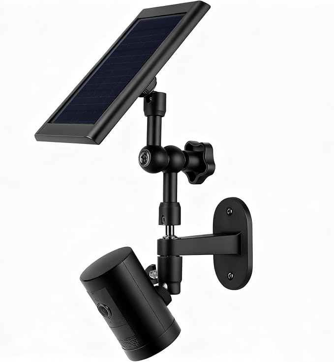 2-in-1 Wall Mount for Ring Solar Panel, Ring Stick Up Cam Battery, Spotlight