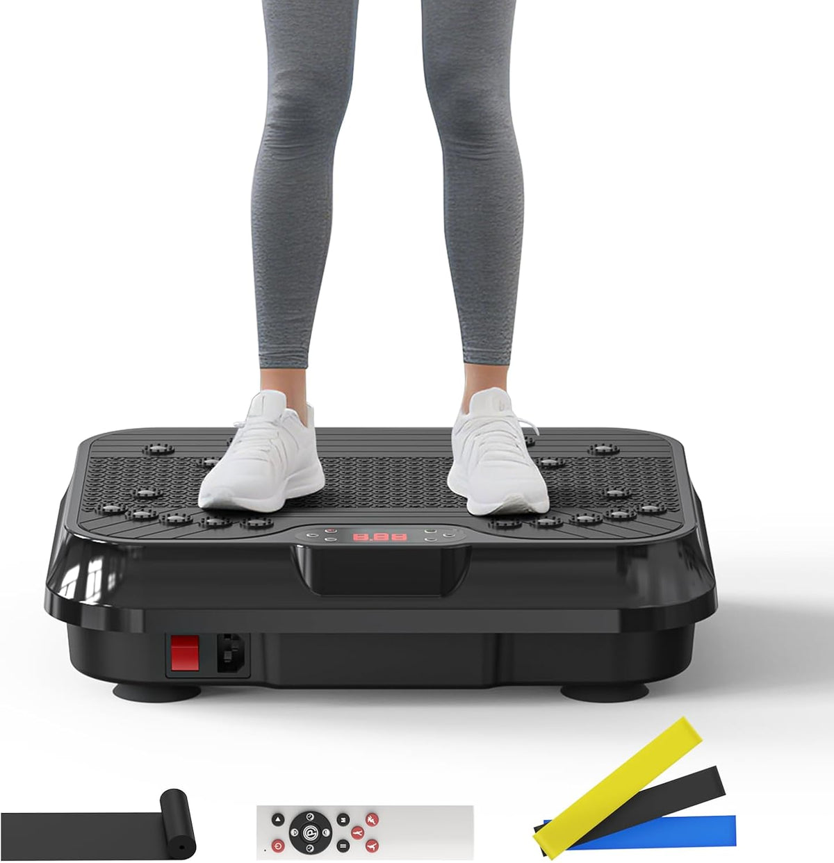 Skiennix Vibration Plate Exercise Machine - 400 Lbs Capacity, 250 Speed Levels for Whole Body Fat Burning