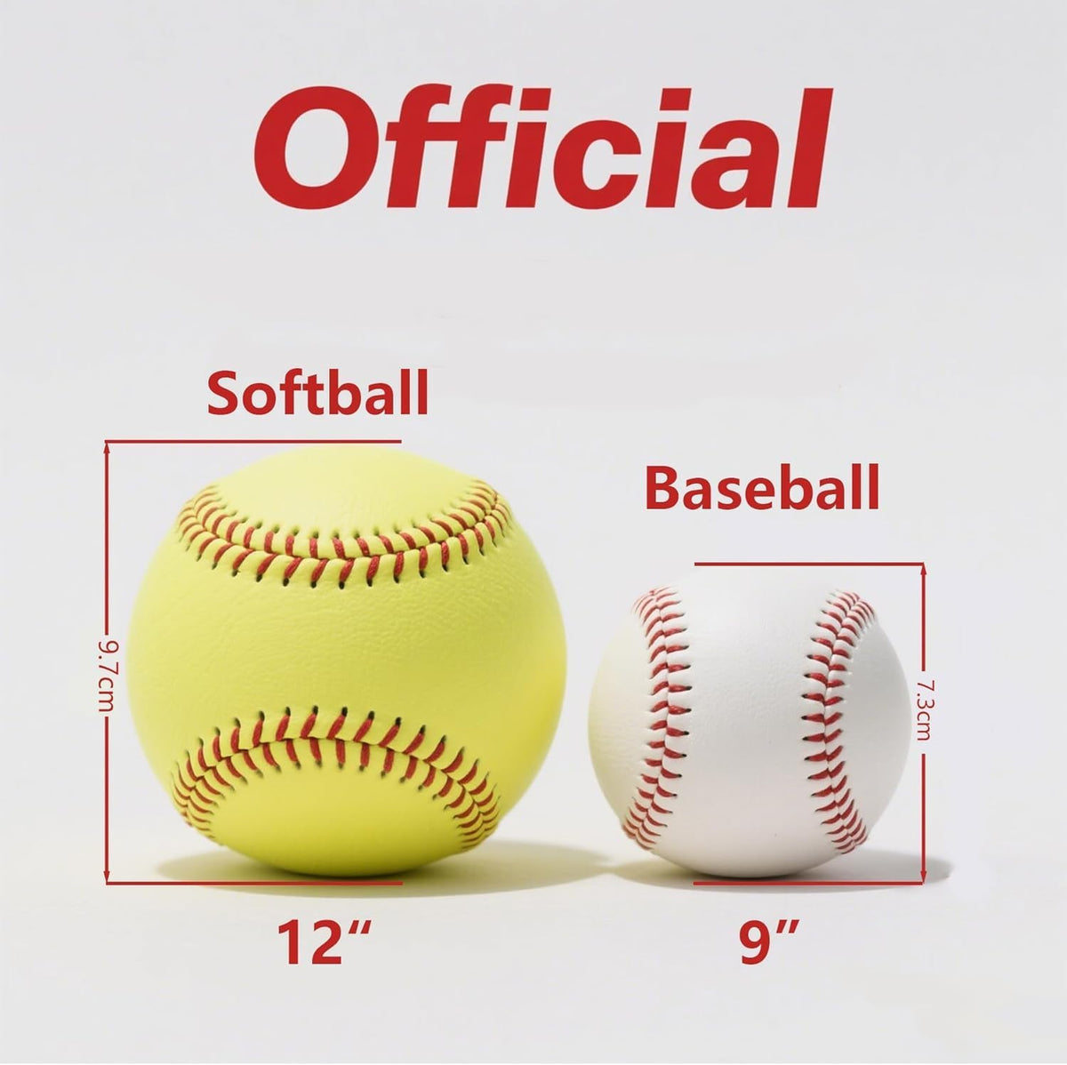Tballs Training Baseballs - Reduced Impact Sponge Rubber Core | Safe Tee Ball Practice Balls