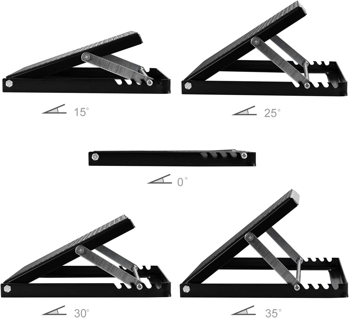 Professional Steel Calf Stretcher - Adjustable Ankle Incline Board with Non-Slip Surface | 16" x 14", 500 LB Capacity
