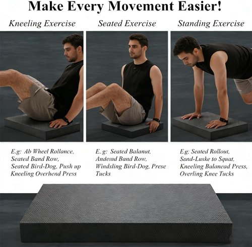 High-Density Balance Pad by Regine Switzerland - Extra Large Foam Board for Stability & Rehabilitation