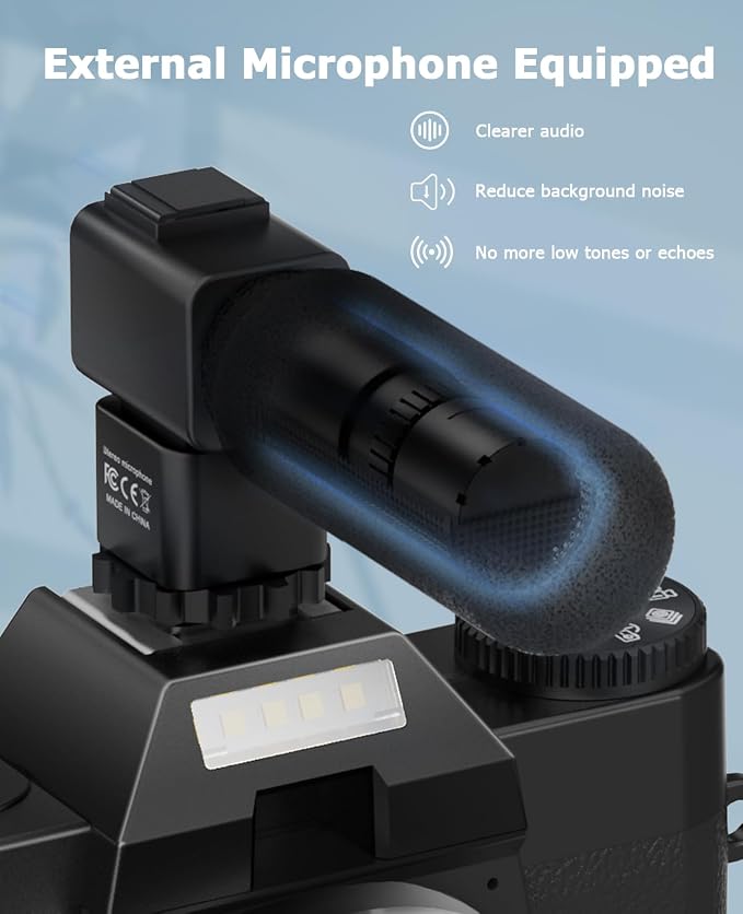 FLATIC Cameras for Photography, 6K 64MP Digital Camera