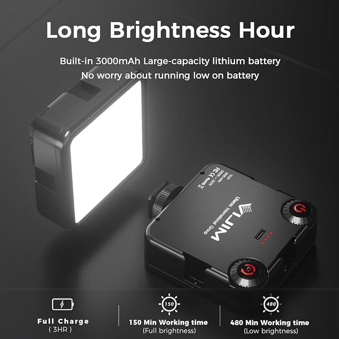 ULANZI VL-81 3000mAh Bi-Color LED Video Light w Softbox