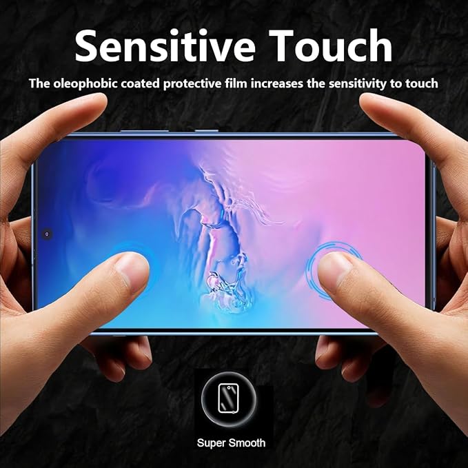 2 Pack Compatible with Samsung Galaxy S10 4G screen protector Tempered Glass