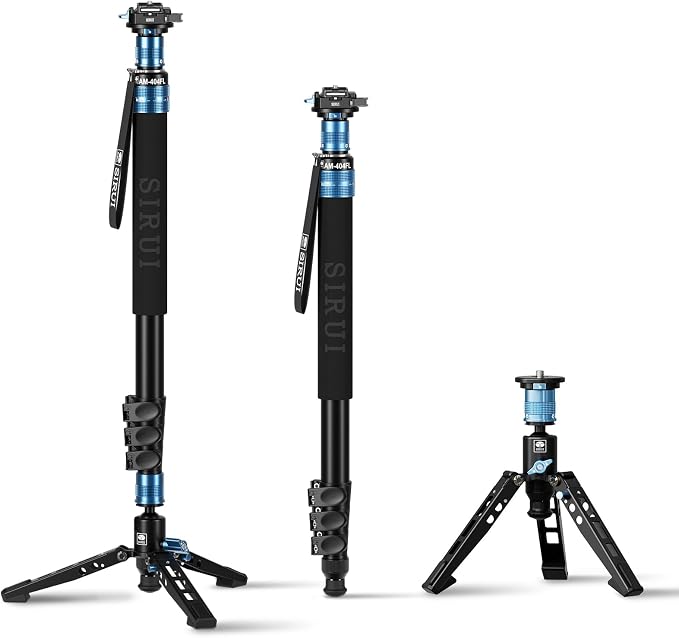 SIRUI 75.8" Monopod with Feet, Professional Aluminum Travel Monopod