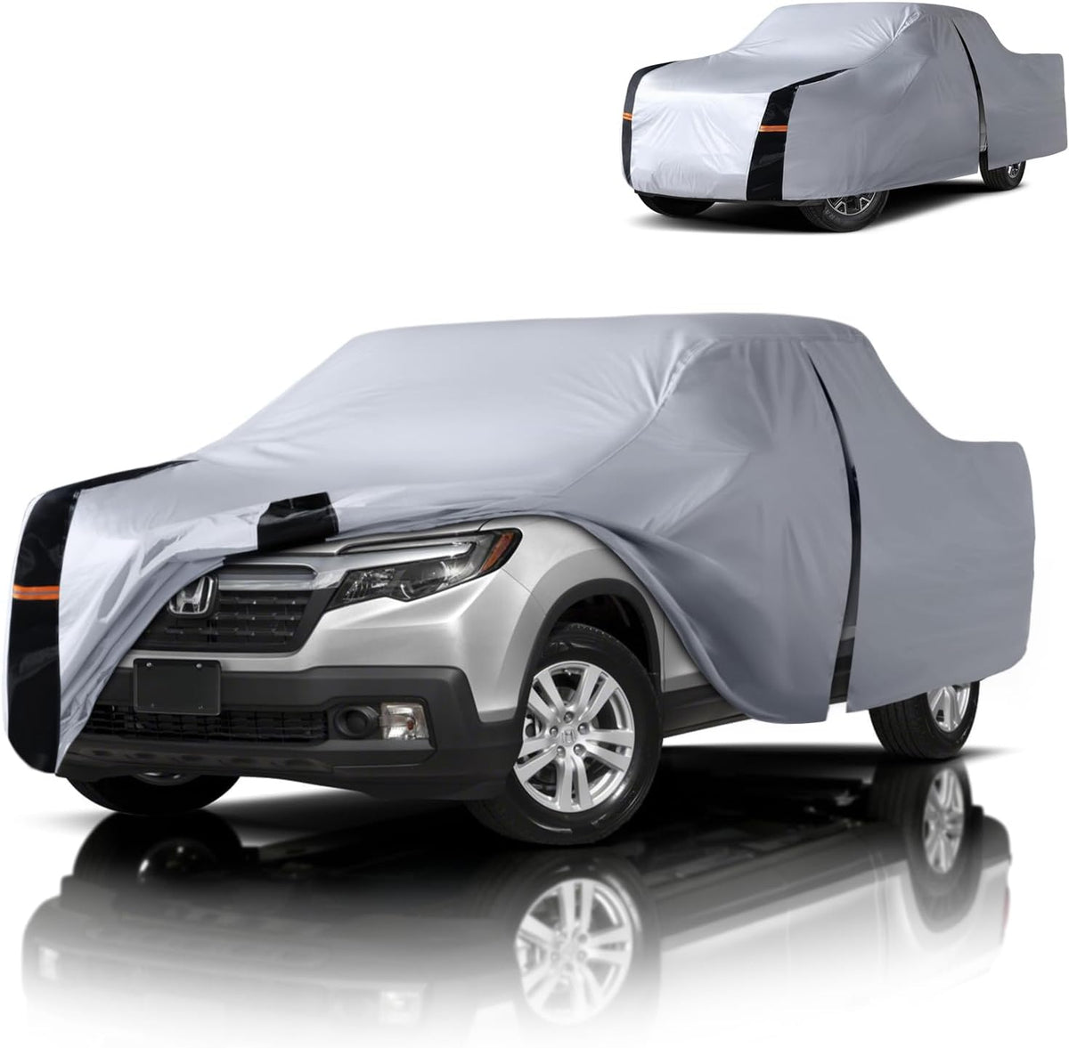 Toyota Tacoma Truck Cover Custom Fit 1995-2026 Access/Double Cab SB (5') with Door Zipper, 12 Layers Full Exterior Pickup Truck Cover Waterproof All Weather, Wind Dust Sun Protector.