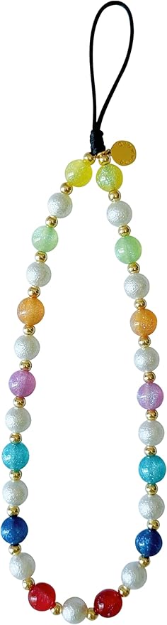 Drawwind Phone Charm Beaded Wristlet Strap Universal Cell Phone Lanyard Cute