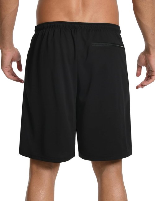 HovSiyla Men's 2-in-1 Running Shorts - Quick Dry Athletic Gym Wear with Zipper Pocket | Lightweight 3-Pack