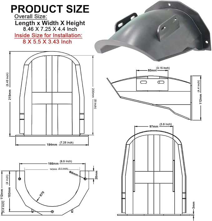DGQ Outdoor CCTV Camera Top Cover, Weatherproof Glare Protection Cover Sunshade