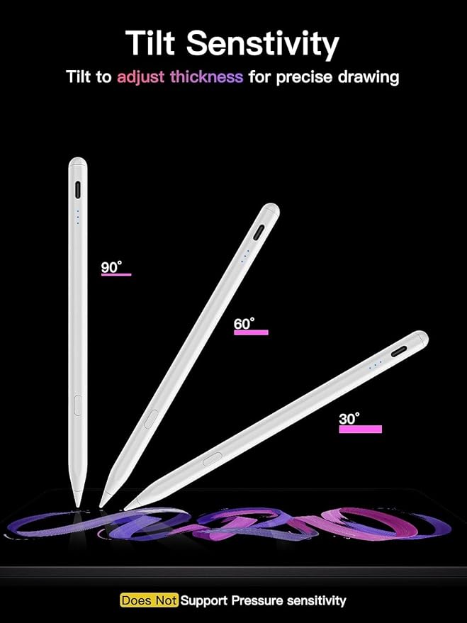 KEEPRO Stylus Pen for iPad 2018-2026, USB-C Fast Charging Pencil, Pixel-Perfect